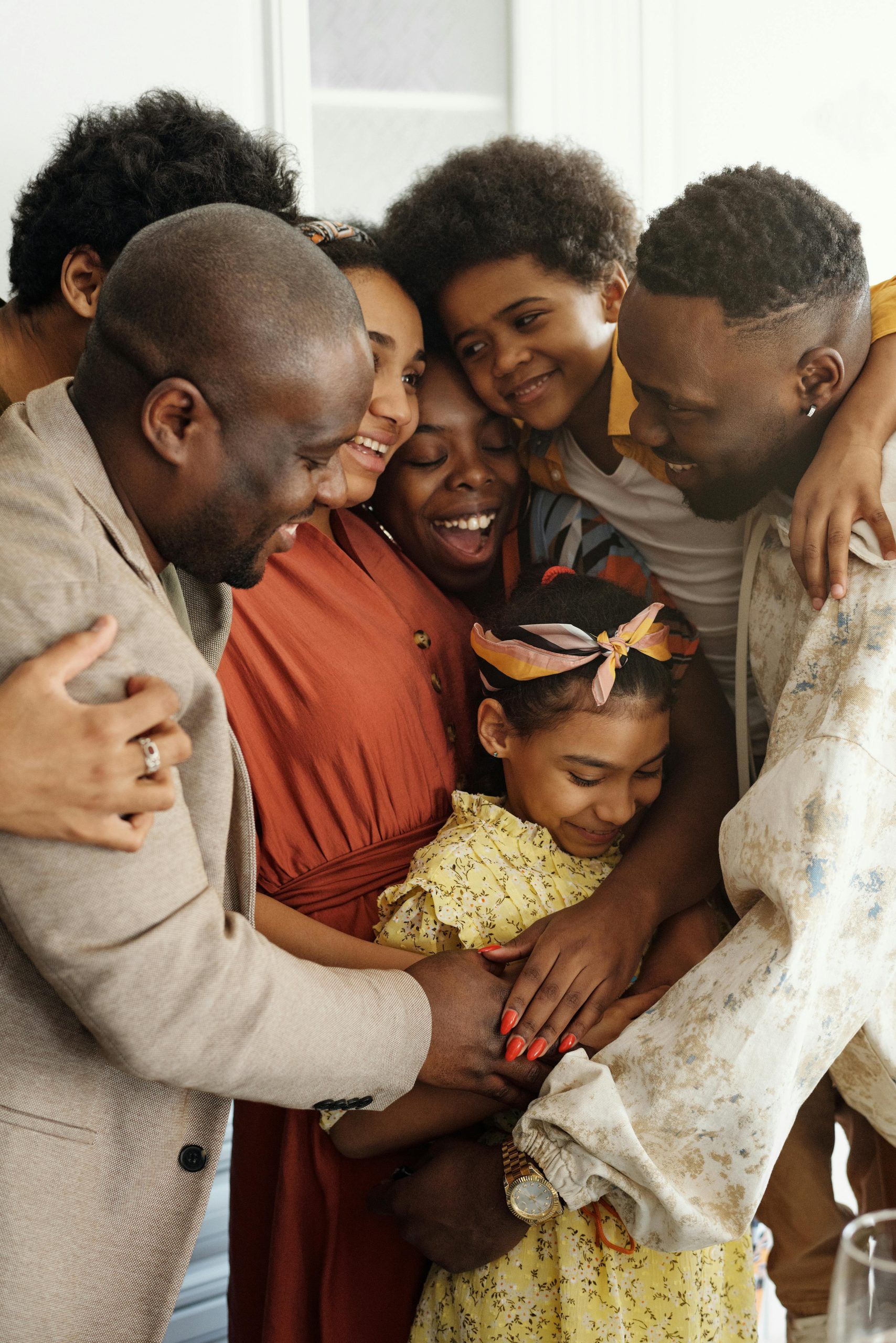 Family standing together